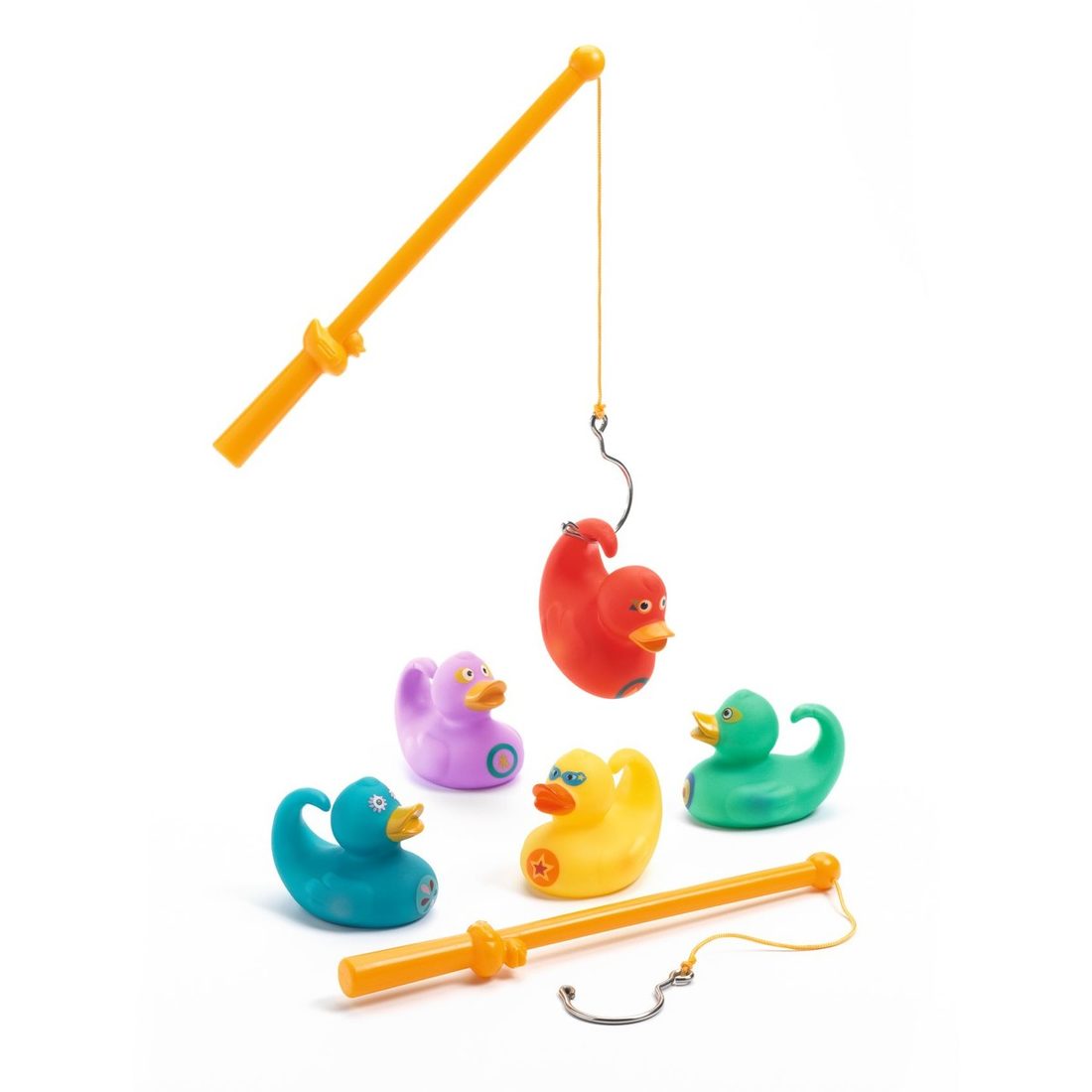 Djeco Ducky eendjes vissen 5 stuks 5,6 cm Djeco Ducky eendjes vissen 5 stuks 5,6 cm