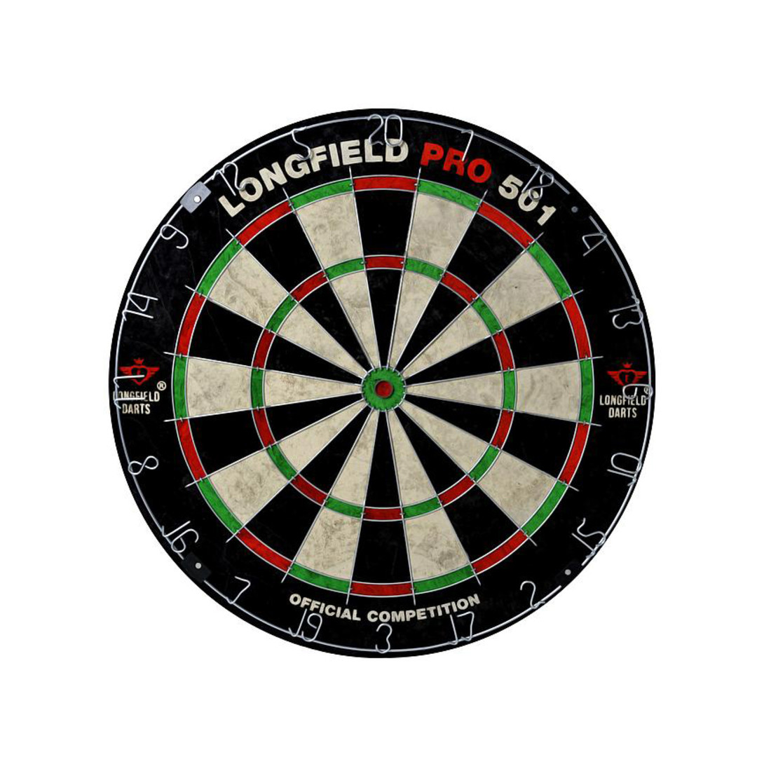 Wedstrijddartboard Longfield in sisal PRO501