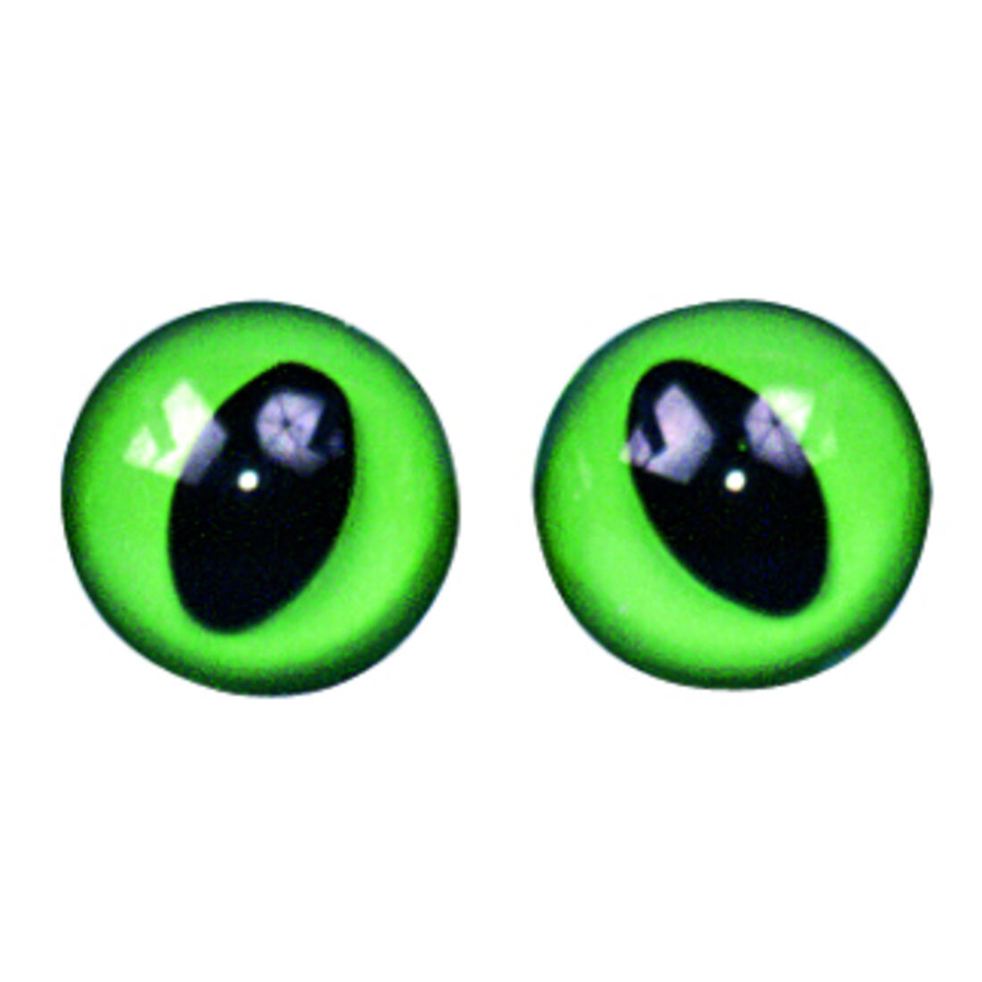 Kattenogen groen/zwart 12 mm 6 stuks Kattenogen groen/zwart 12 mm 6 stuks