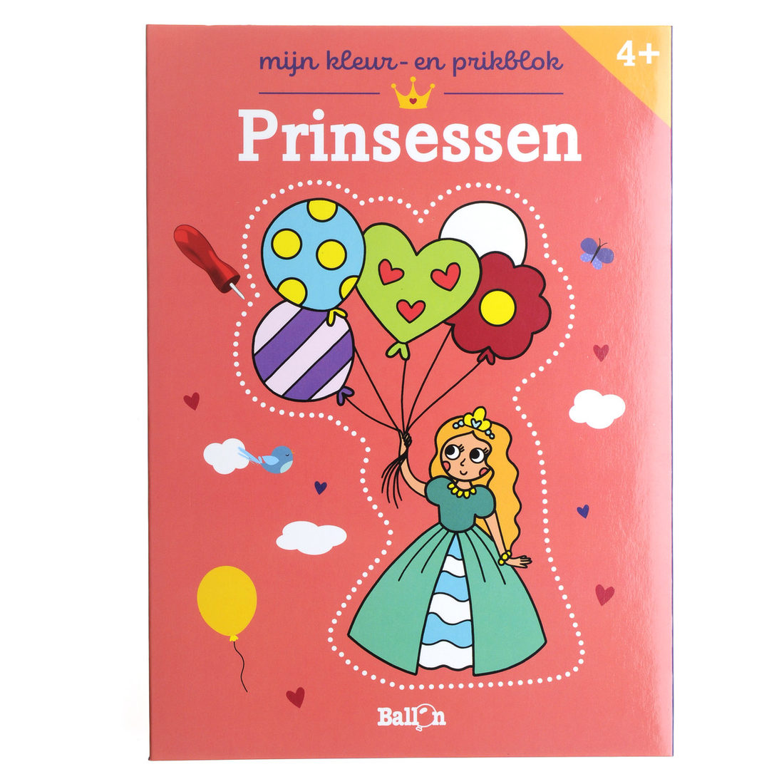 4+ Mijn kleur- en prikblok - Prinsessen 4+ Mijn kleur- en prikblok - Prinsessen