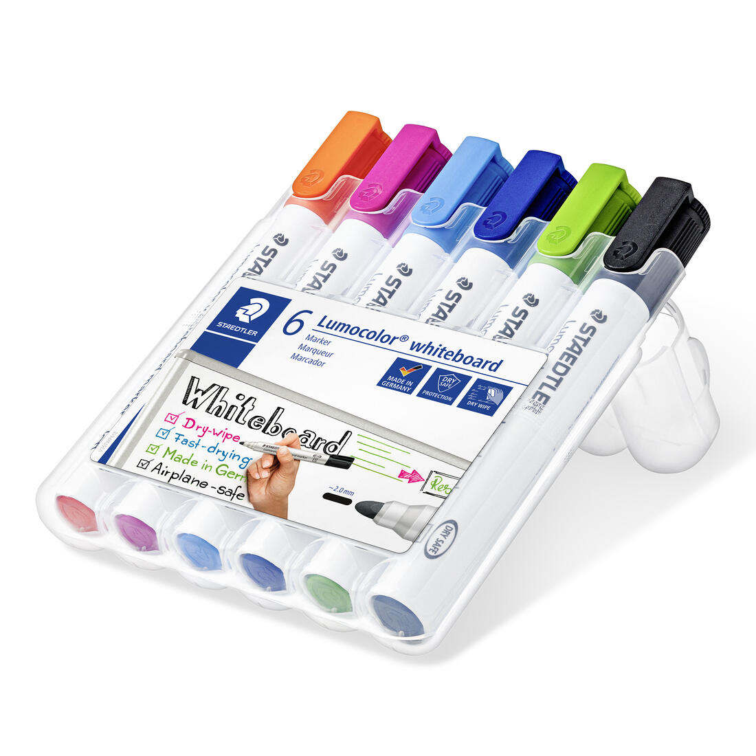 Whiteboard marker ronde punt 6 stuks