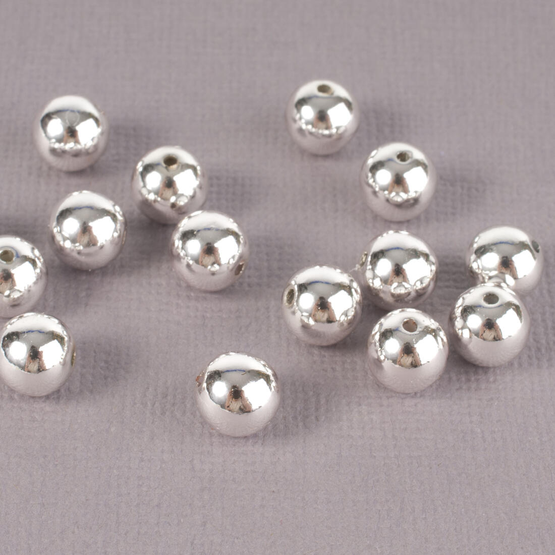 Parel 8 mm 15 stuks zilver