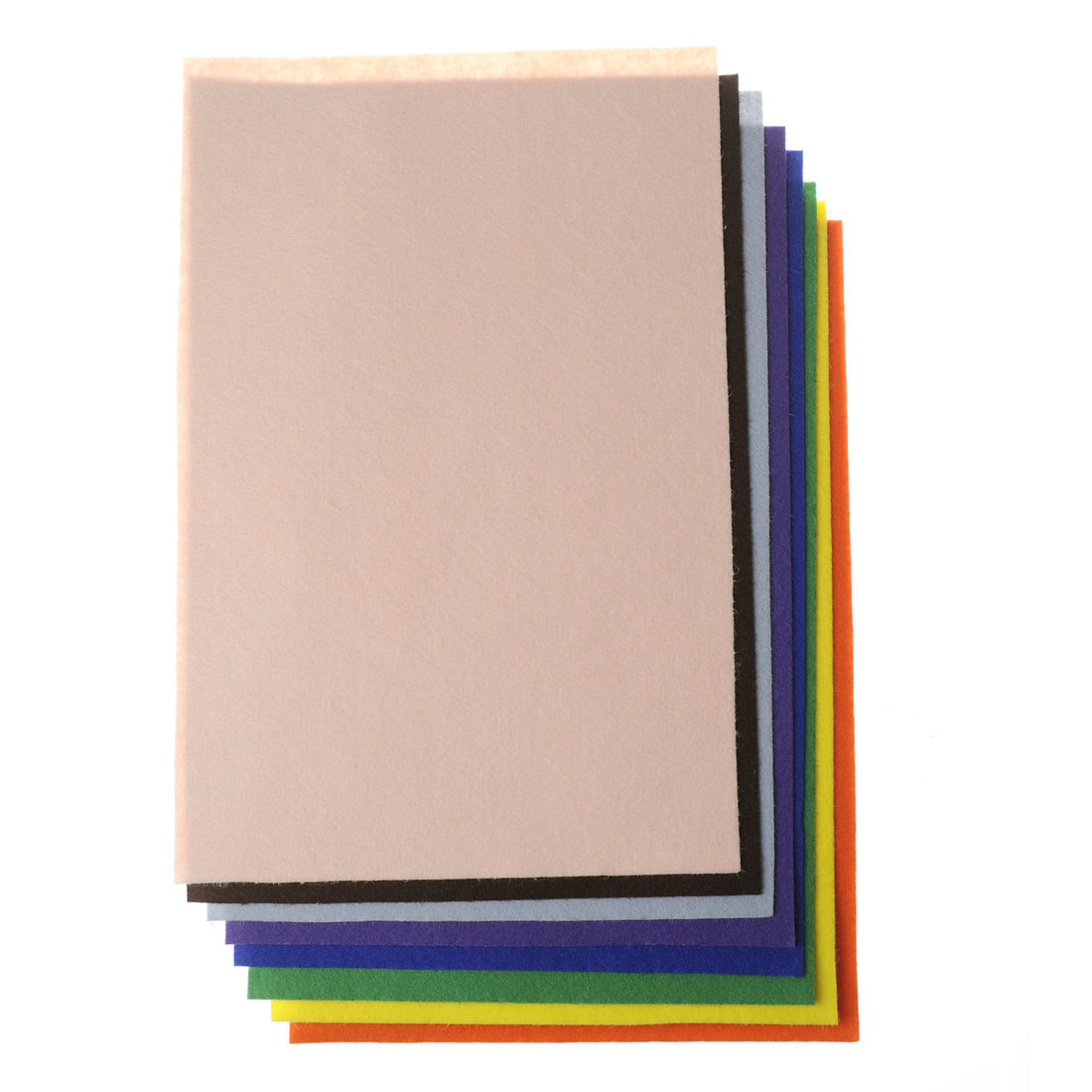 Vilt dun 20 x 30 cm zelfklevend 10 stuks ass. basis