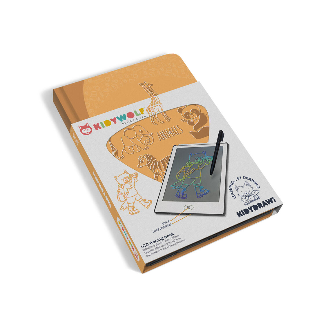 Kidydraw-mini Animals draagbaar tekentablet dieren Kidydraw-mini Animals draagbaar tekentablet dieren
