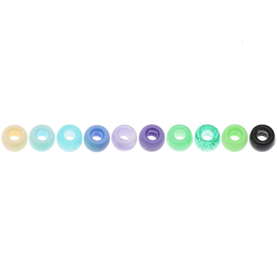 Ponii Beads Kralen 9 x 6 mm 80 stuks mix Ponii Beads Kralen 9 x 6 mm 80 stuks mix