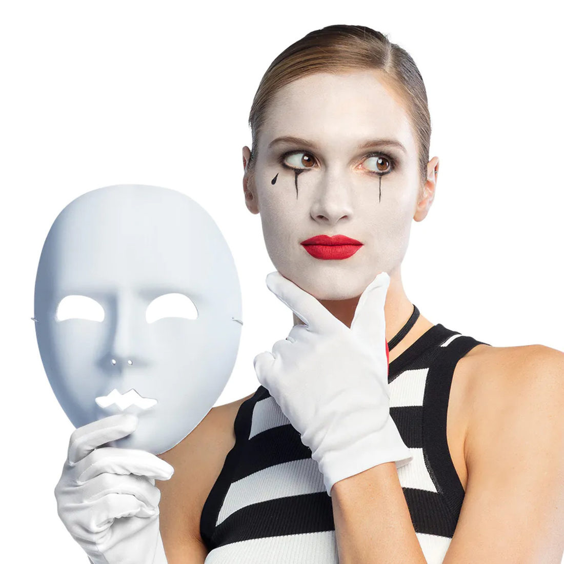 Masker mime wit