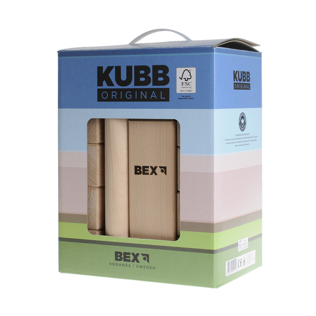 Bex Kubb Viking Original rubberhout D 6 cm