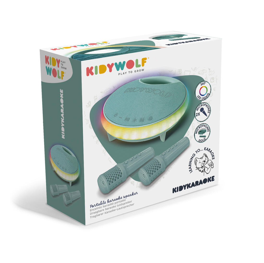 Kidykaraoke met 2 x 20w speakers & 2 draadloze micro's