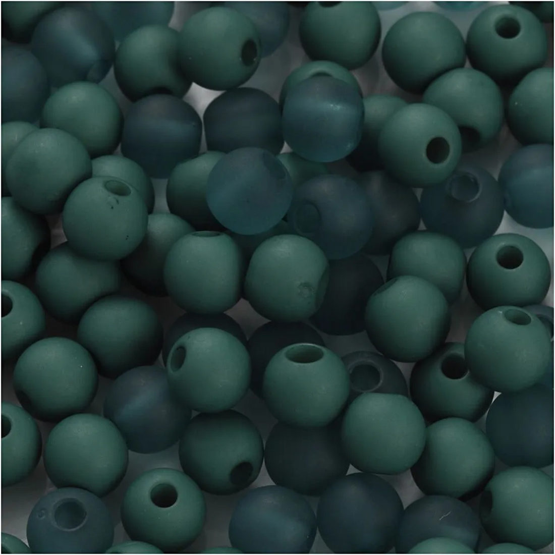 Plastiek kralen 6 mm 40 g