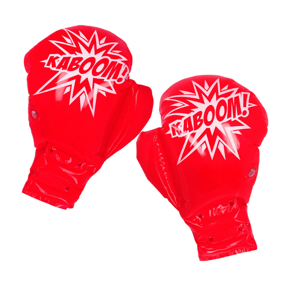 Opblaasbaar paar bokshandschoenen rood 48 cm