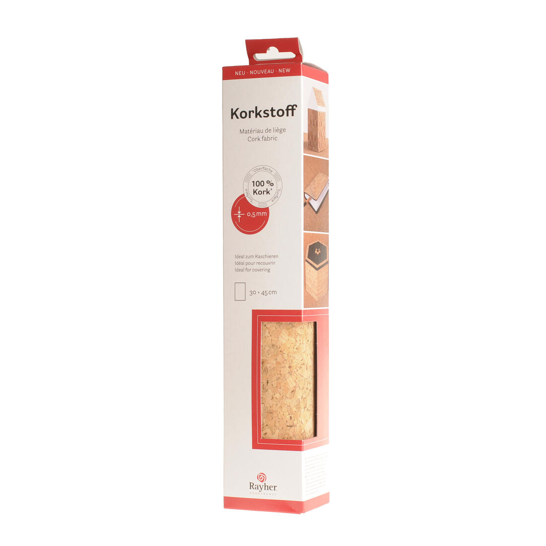 Kurk stof 45 x 30 cm granulaat natuur Kurk stof 45 x 30 cm granulaat natuur