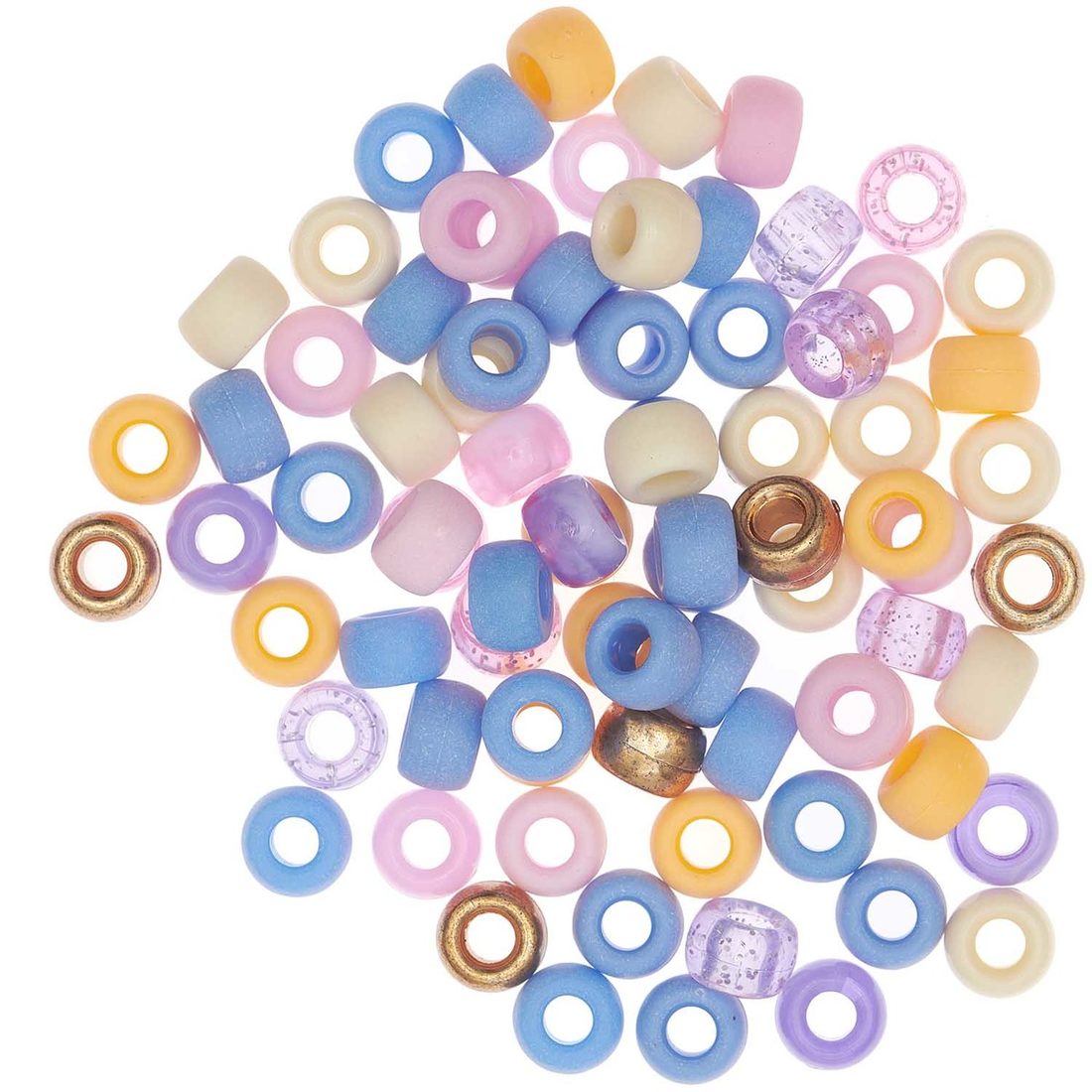 Ponii Beads Kralen 9 x 6 mm 80 stuks mix