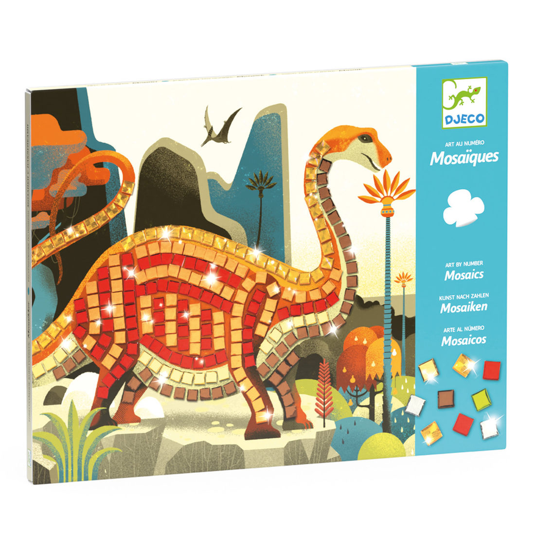 Djeco knutselset mozaïek Dino's 5-8 jaar