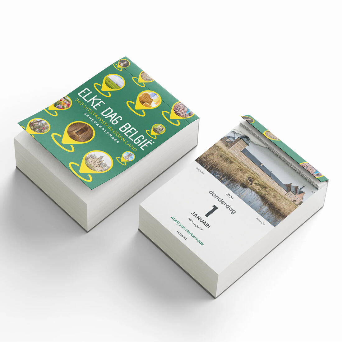 Scheurkalender 2026, 365 x België, elke dag op stap toerisme