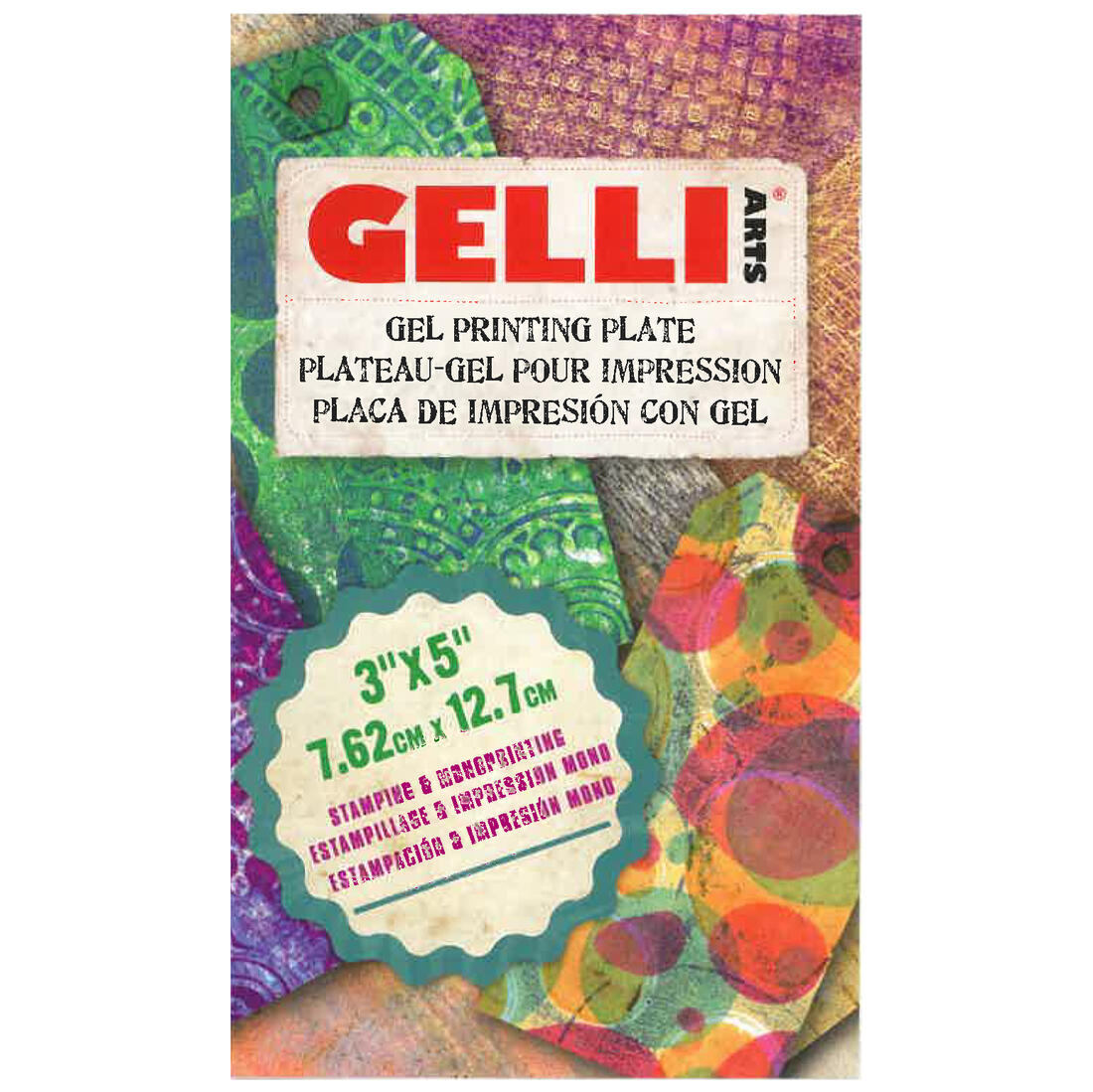 Gelli printplaat 7,5 x 12,5 cm