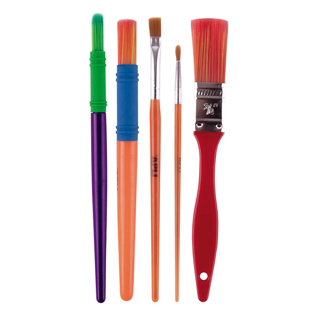 Apli kids penseel set 5 stuks