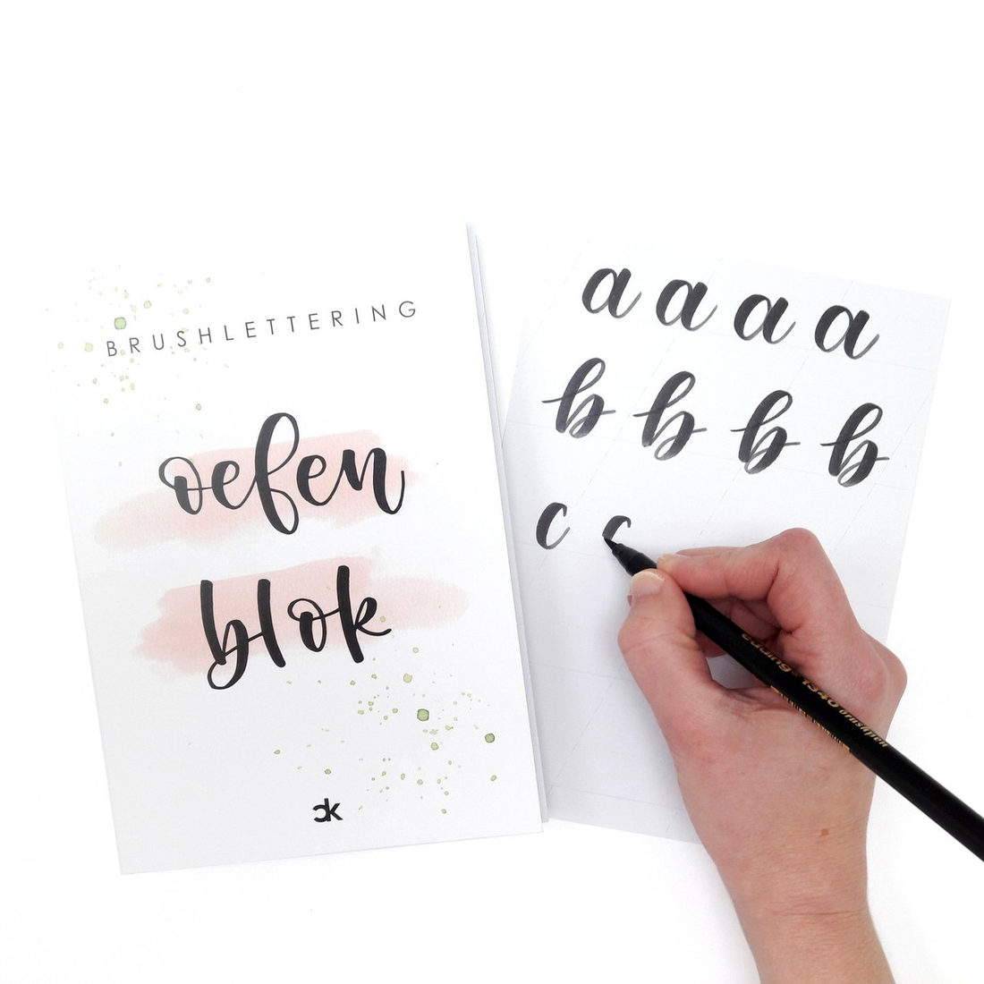 Brushlettering oefenblok A5 Brushlettering oefenblok A5