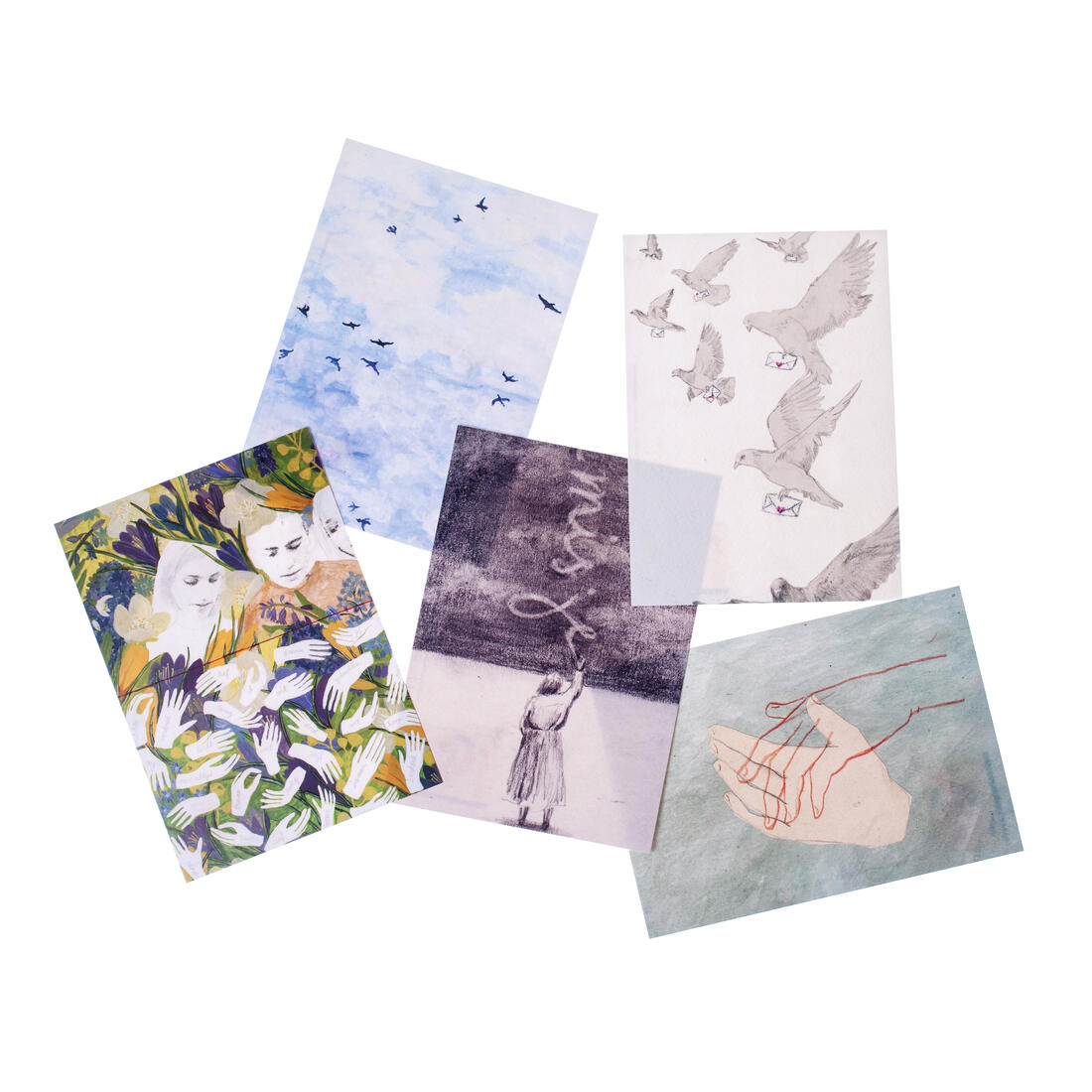 Wenskaarten set troost (1) 10 stuks