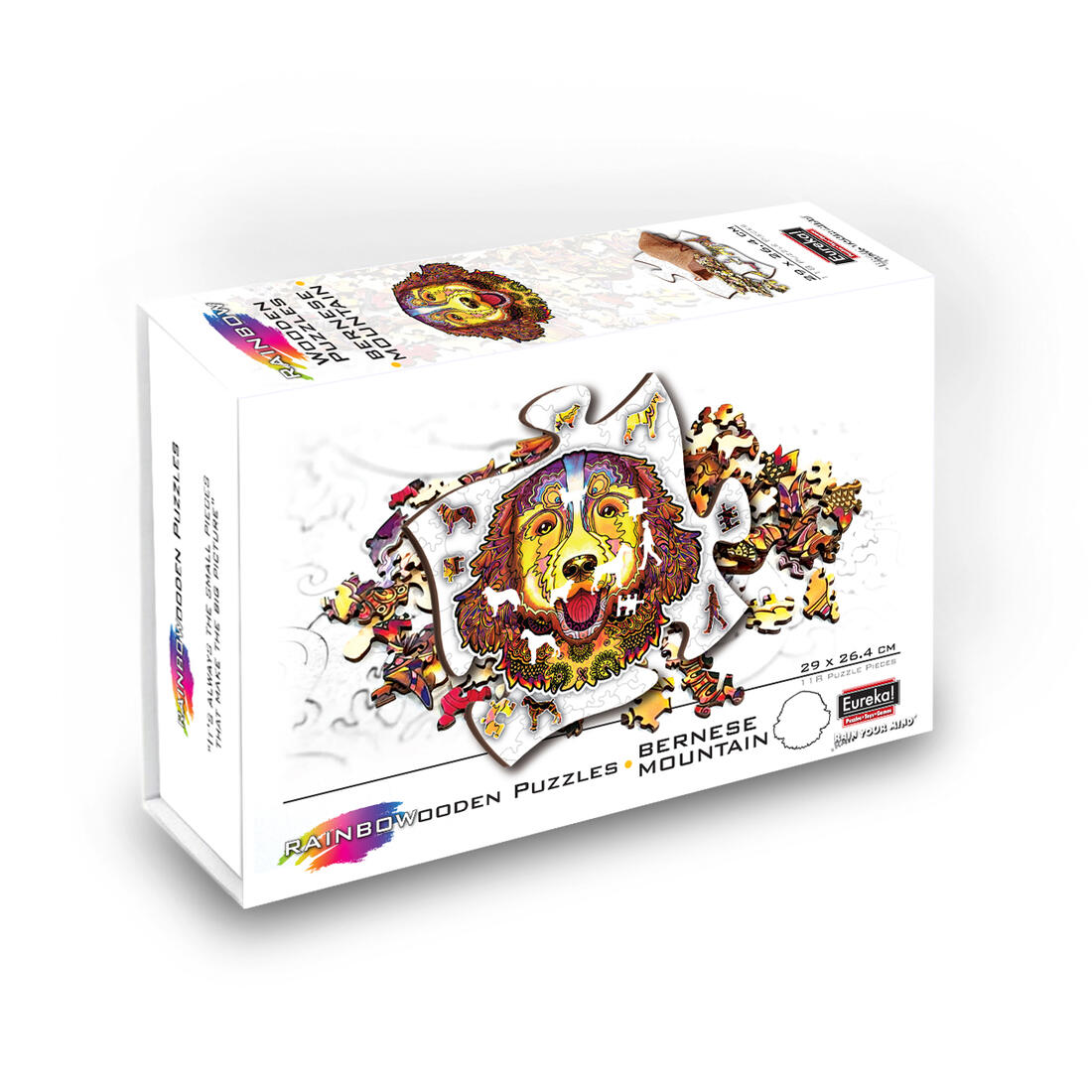 RainboWooden houten puzzel Hond 7+ 118 stuks RainboWooden houten puzzel Hond 7+ 118 stuks