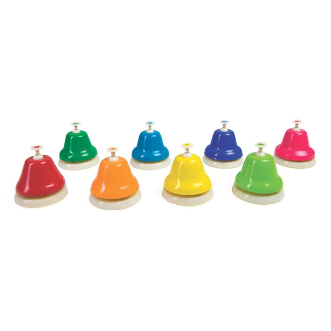 Set tafelbellen klein 8 stuks diatonisch (met muziekblad)