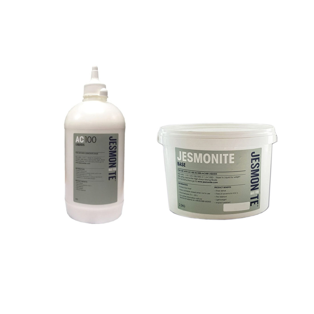 Jesmonite AC 100 3,5 kg (base 2,5 kg + liquid 1 l) Jesmonite AC 100 3,5 kg (base 2,5 kg + liquid 1 l)