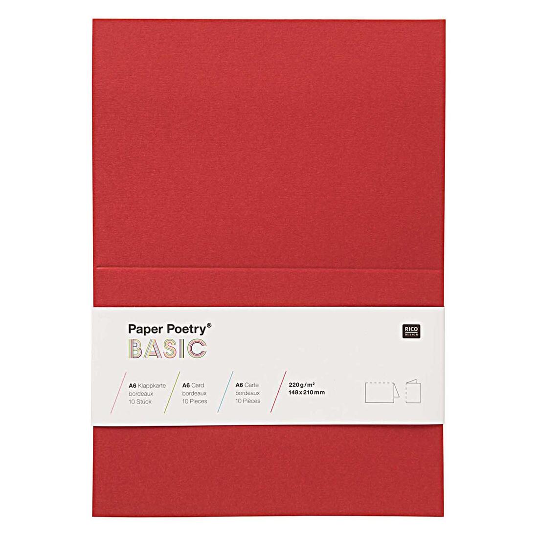 Kaart A6 210 x 148 mm 10 stuks