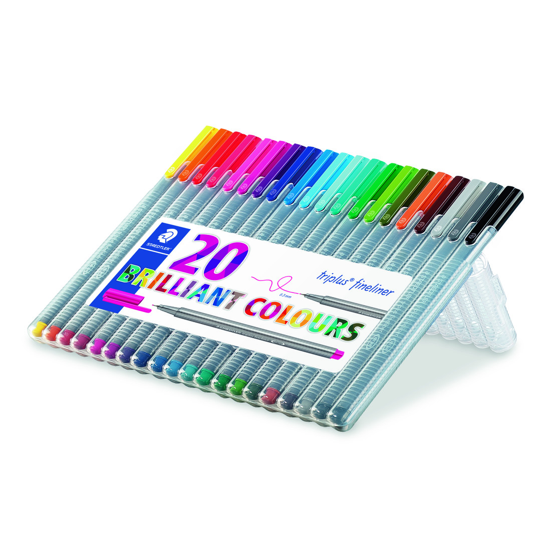 Staedtler Triplus Color viltstift stevig etui 20 st Staedtler Triplus Color viltstift stevig etui 20 st