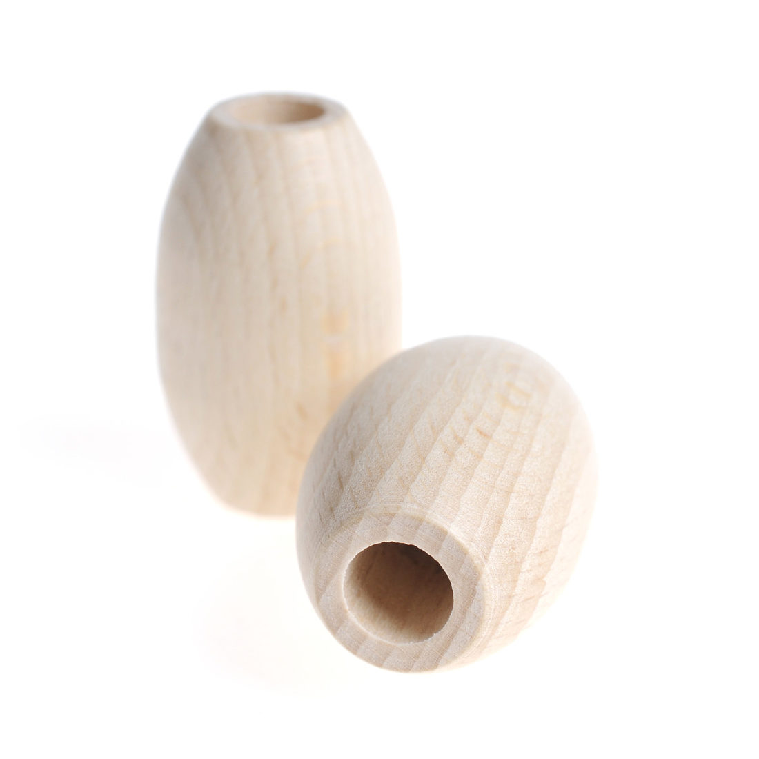 Houten olijf met groot gat 28 x 44 mm 5 stuks Houten olijf met groot gat 28 x 44 mm 5 stuks