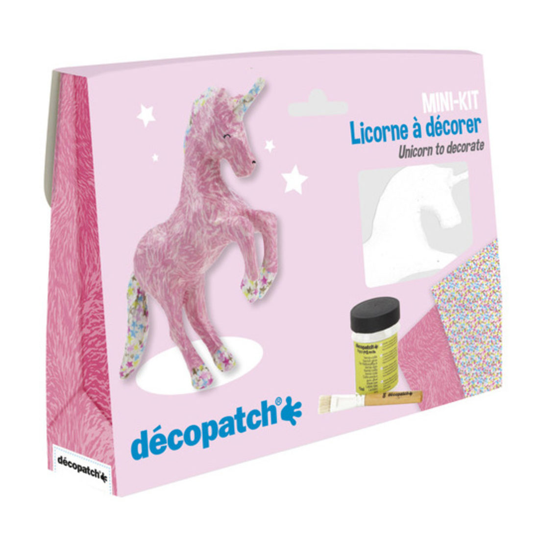 Décopatch mini-set eenhoorn Décopatch mini-set eenhoorn