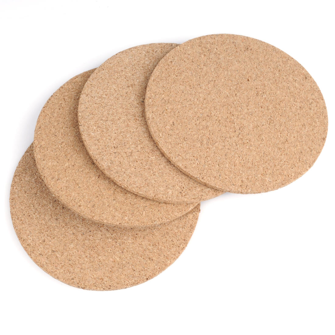 Onderzetters kurk rond 10 cm 4 stuks