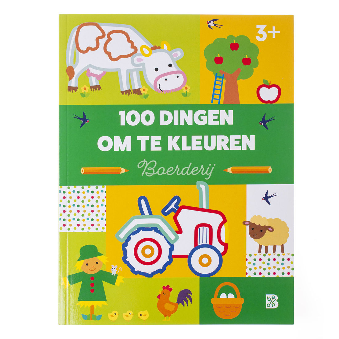 3+ 100 dingen om in te kleuren - boerderij