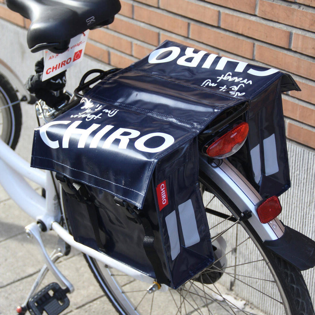 Fietstas Chiro junior blauw