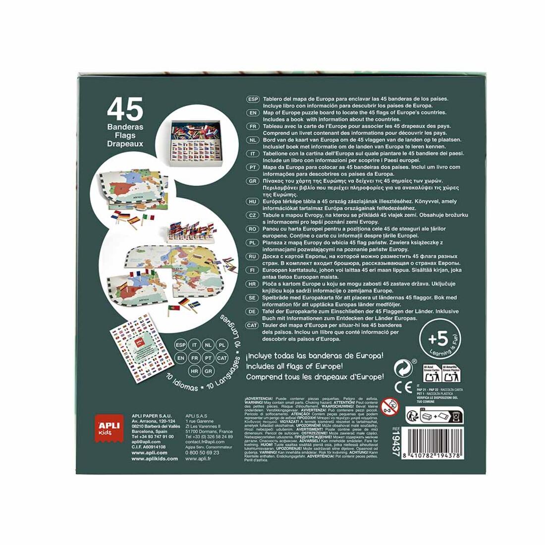 Educatief puzzelspel de vlaggen van Europa 5+ Educatief puzzelspel de vlaggen van Europa 5+