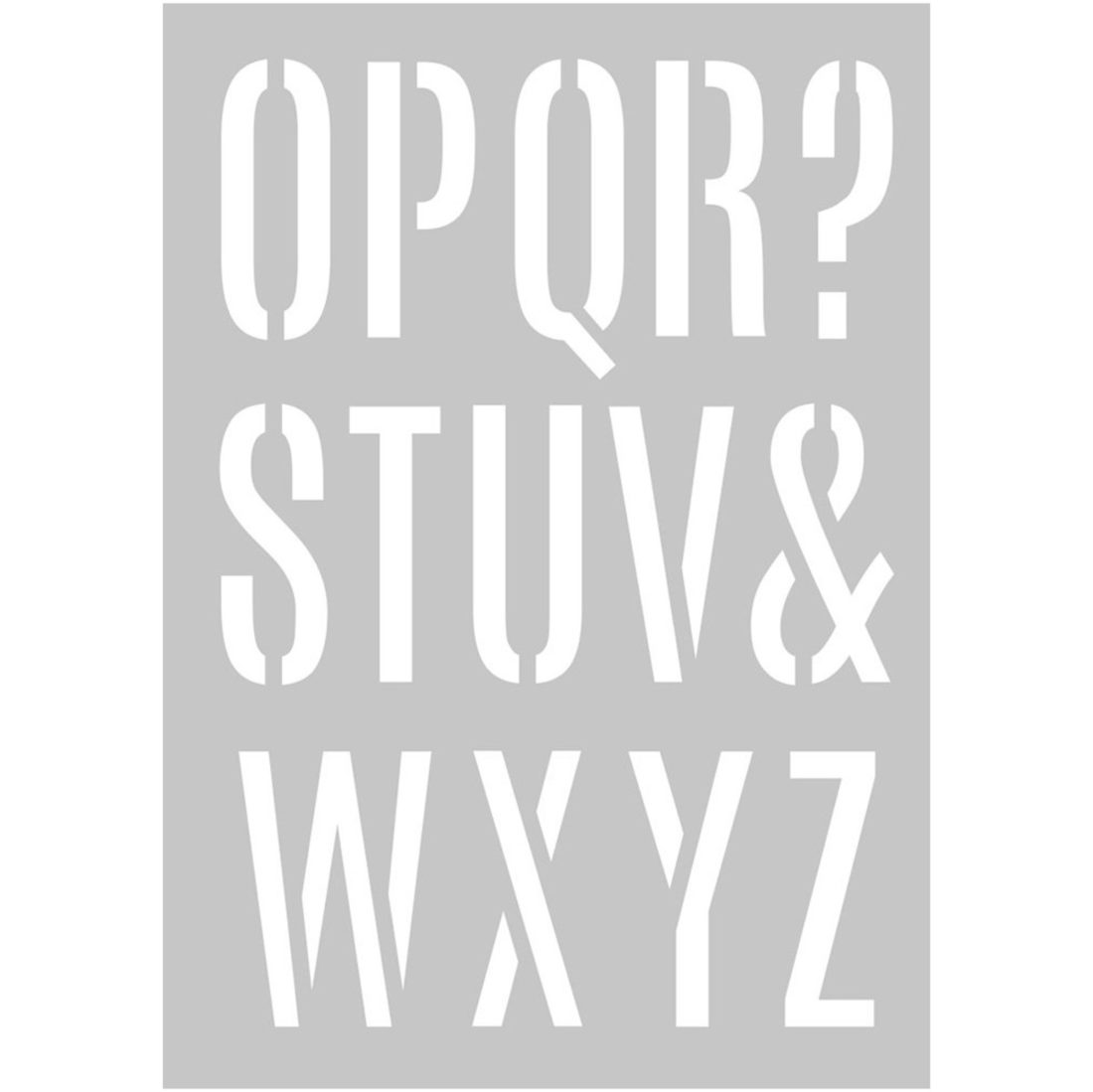 Sjabloon A3 x 2 alfabet groot Sjabloon A3 x 2 alfabet groot