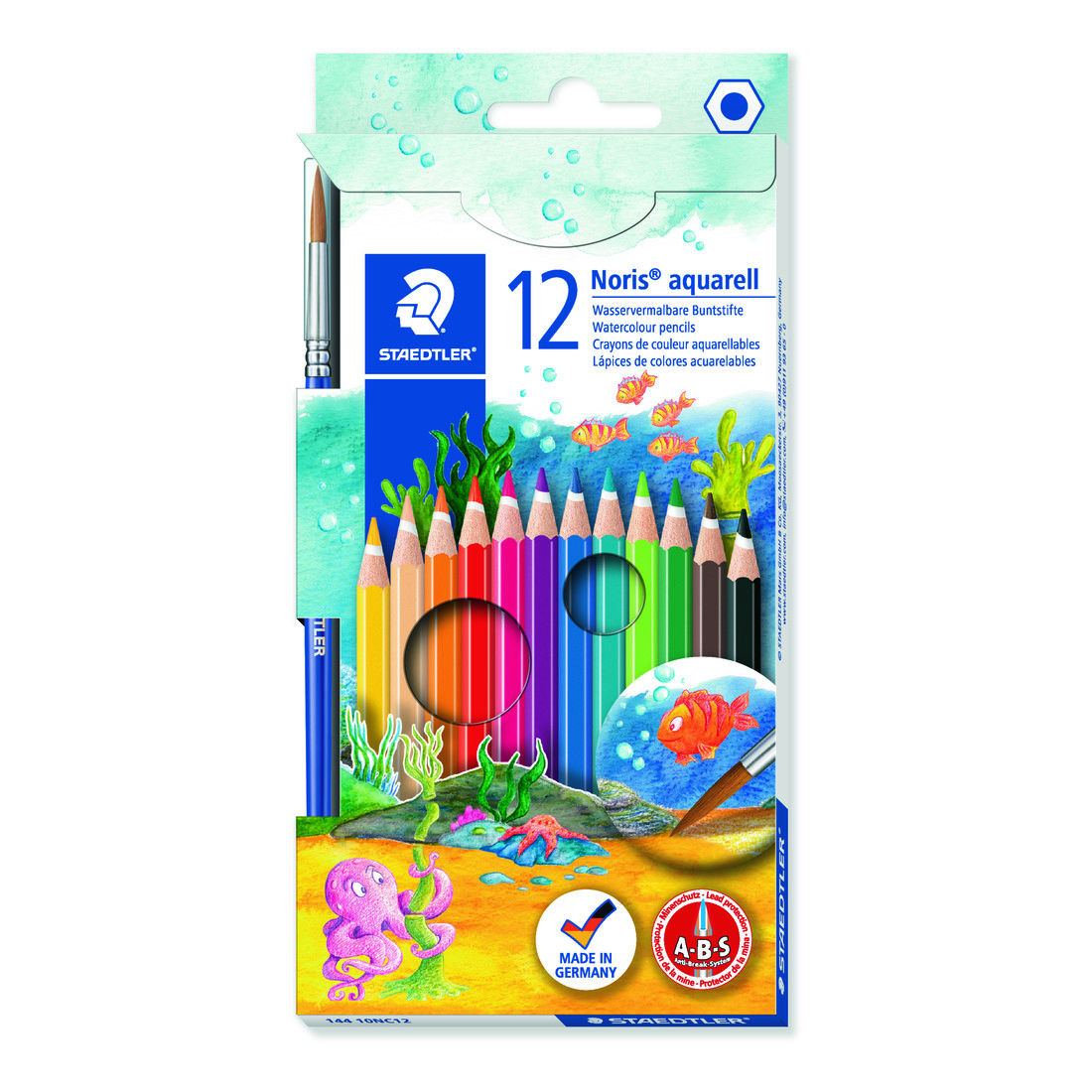 Staedtler Noris ABS club aquarelpotloden 12 stuks Staedtler Noris ABS club aquarelpotloden 12 stuks