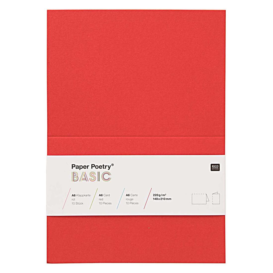 Kaart A6 210 x 148 mm 10 stuks