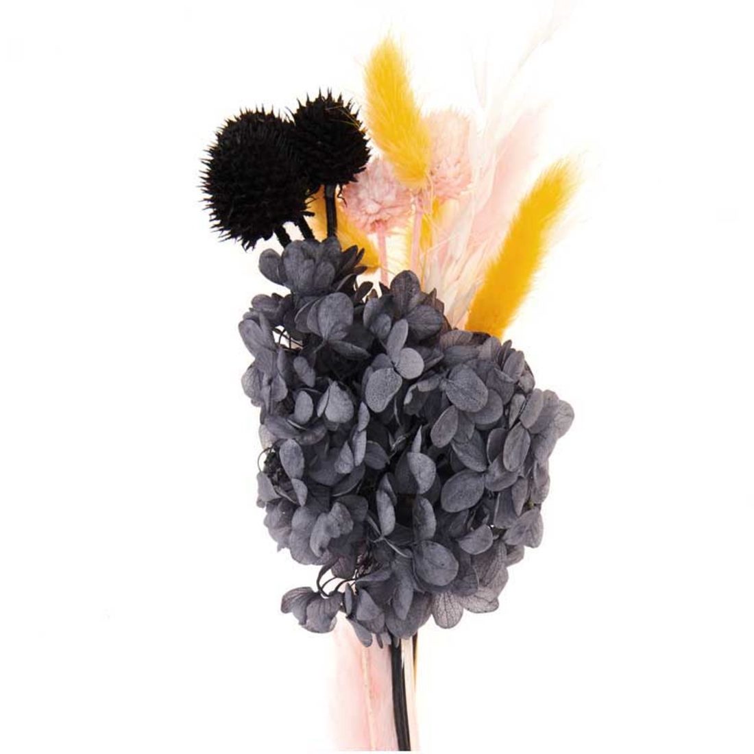 Droogbloemen mix 30 cm naturel zwart Droogbloemen mix 30 cm naturel zwart