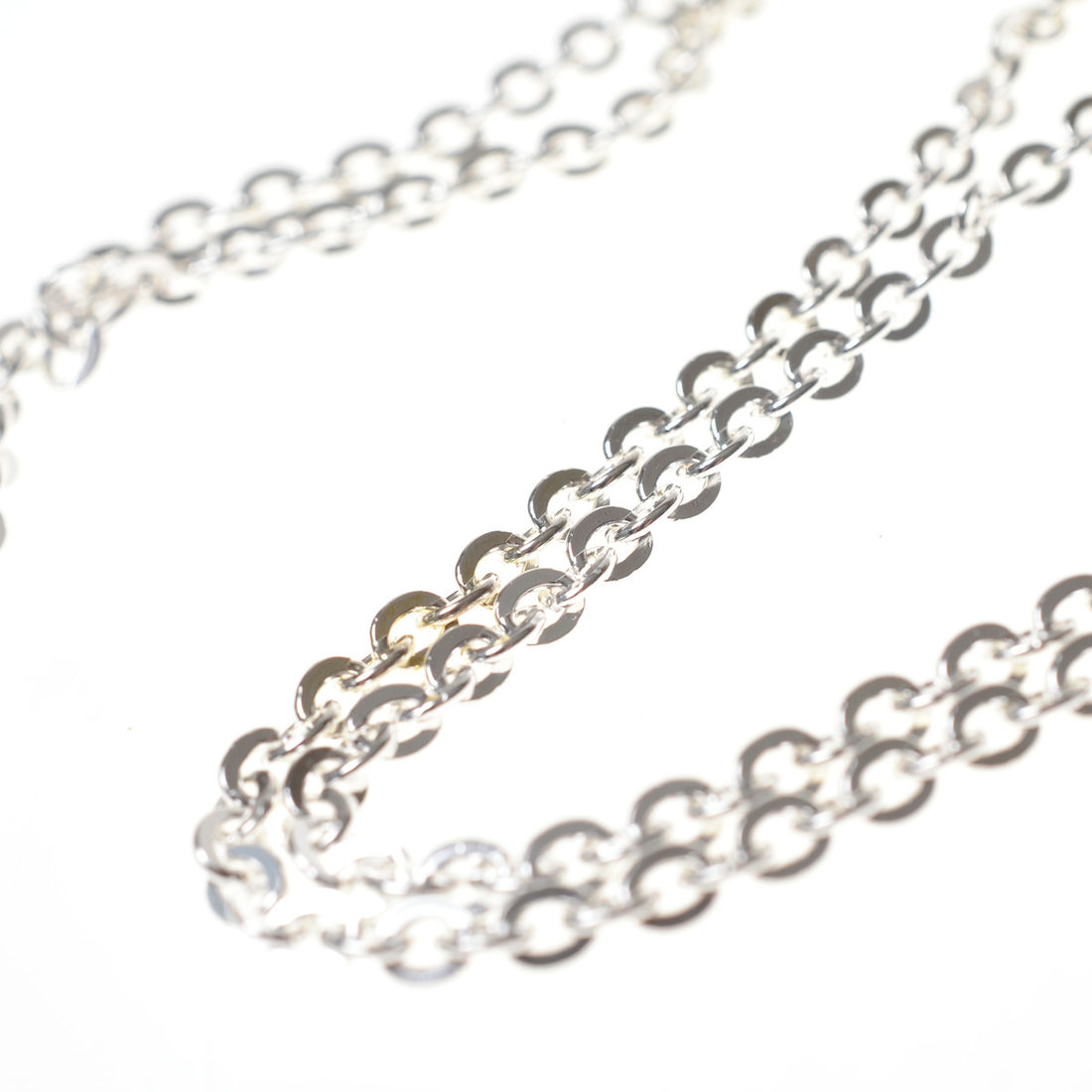 Ketting 4 mm 60 cm verzilverd Ketting 4 mm 60 cm verzilverd