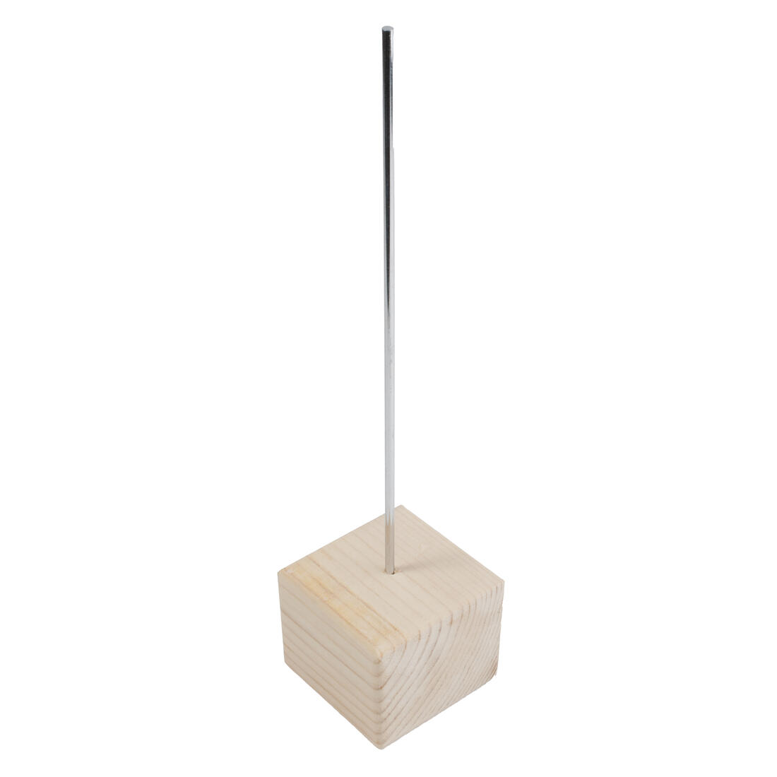 Sokkel hout en metaal 7 x 7 x 30 cm