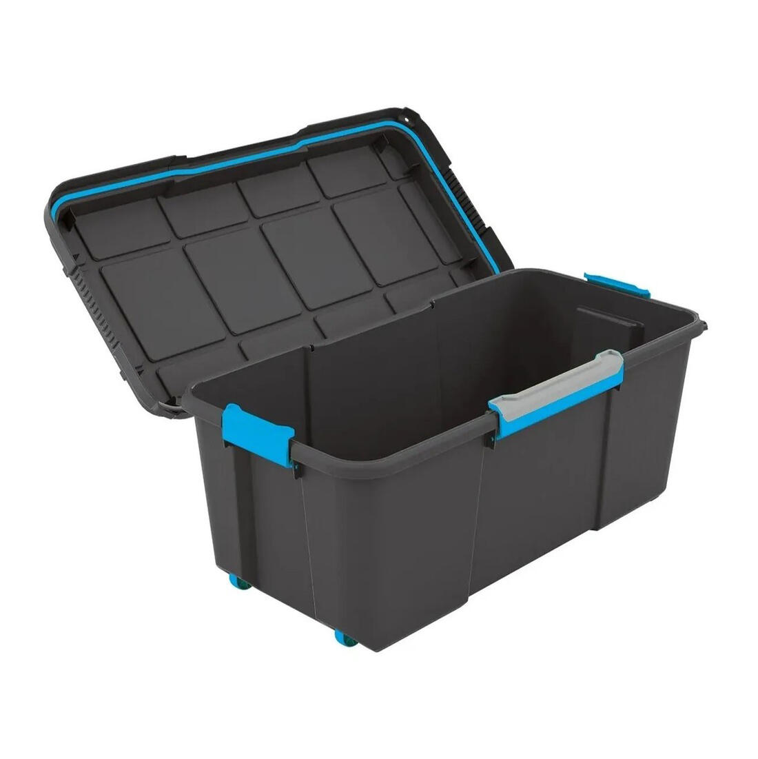 Curver lege materiaalkoffer 80 L zwart op wielen