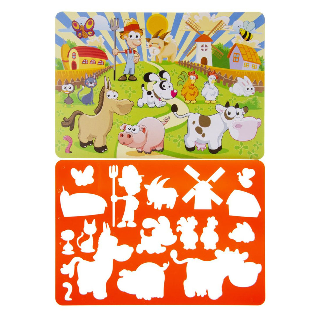 Tekensjabloon boerderijdieren Tekensjabloon boerderijdieren