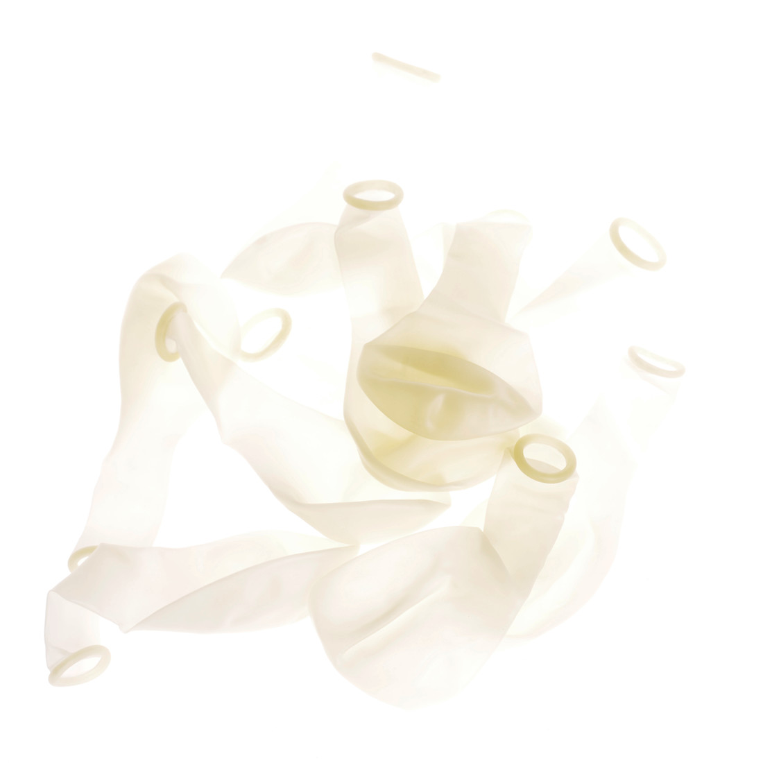 Ballonnen 23 cm 10 stuks transparant