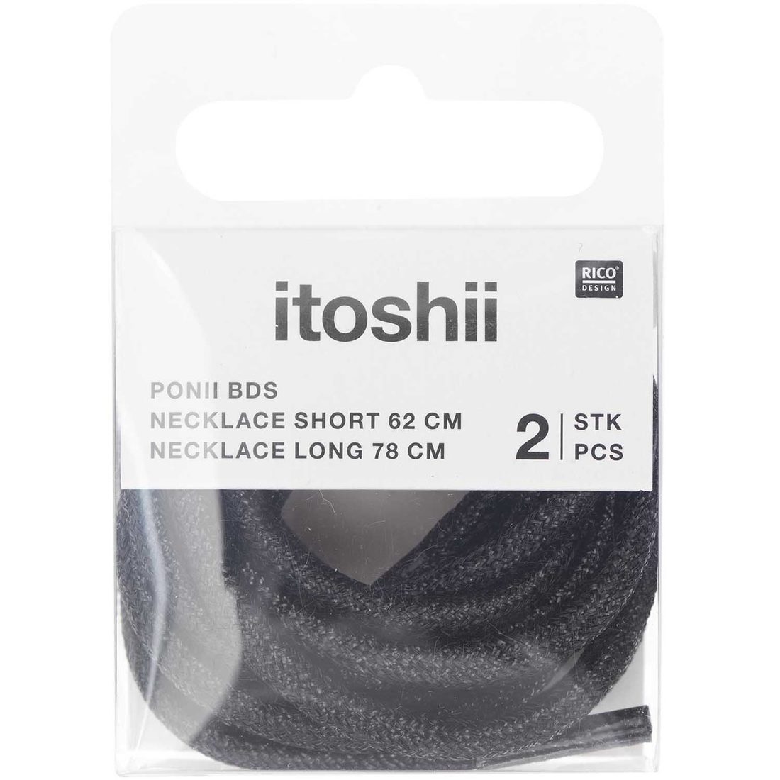 Ponii Beads Halsketting veter 62 cm + 78 cm (2 stuks)