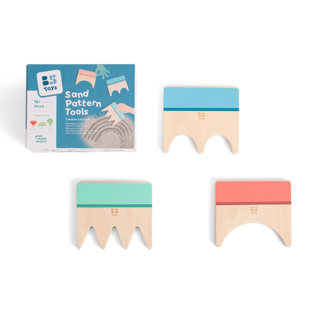 Set van 3 zandkammen Set van 3 zandkammen