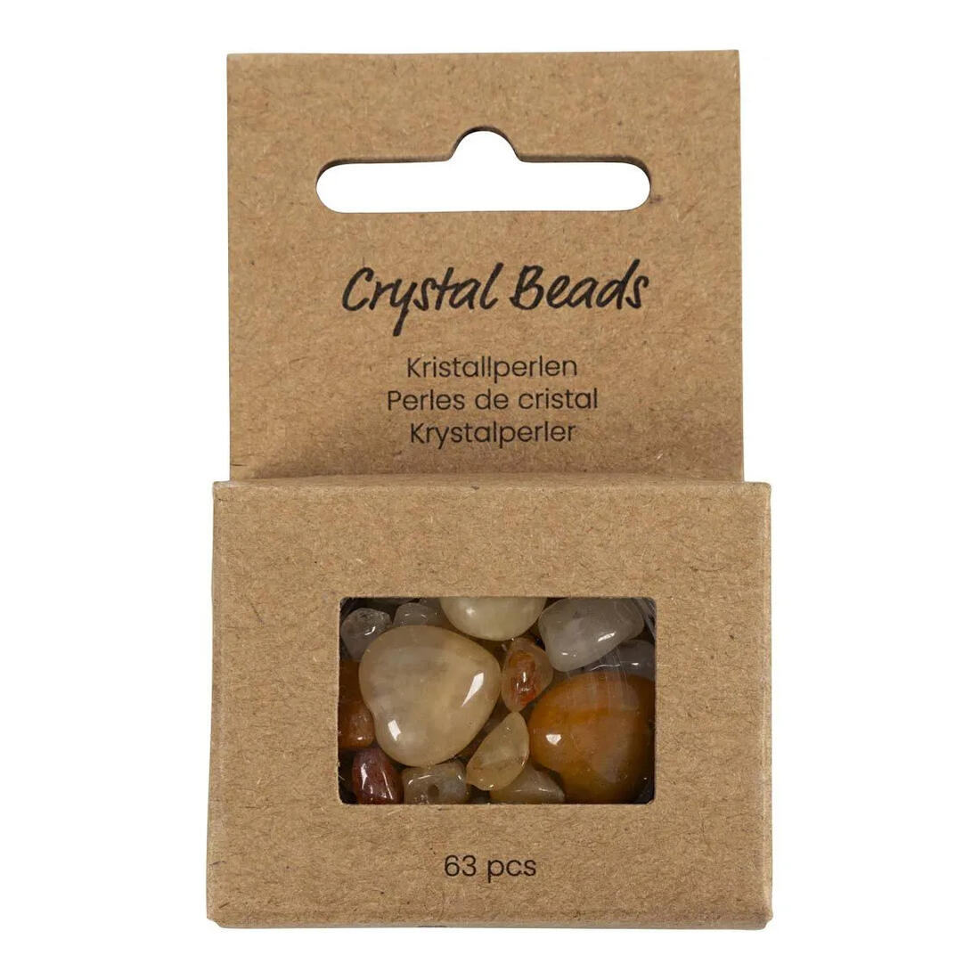 Kristallen kralen 7 - 12 mm 63 stuks