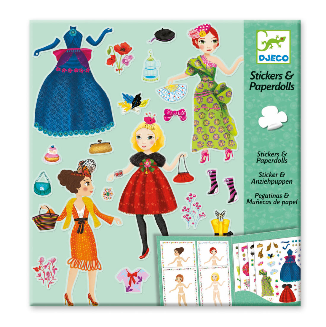 Djeco herbruikbare stickers Mode 4-8 jaar Djeco herbruikbare stickers Mode 4-8 jaar