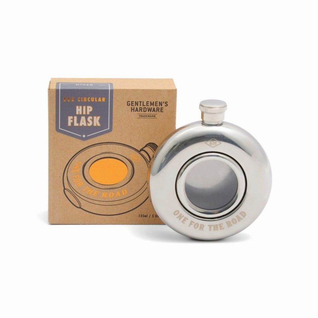 Rond heupflesje 135 ml