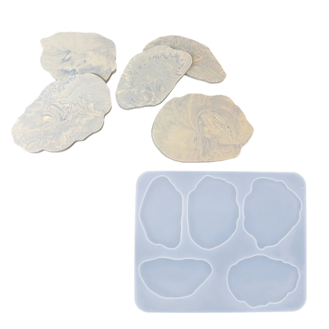 Siliconen mal onderleggers 5 grillige vormen 30 x 25 cm Siliconen mal onderleggers 5 grillige vormen 30 x 25 cm