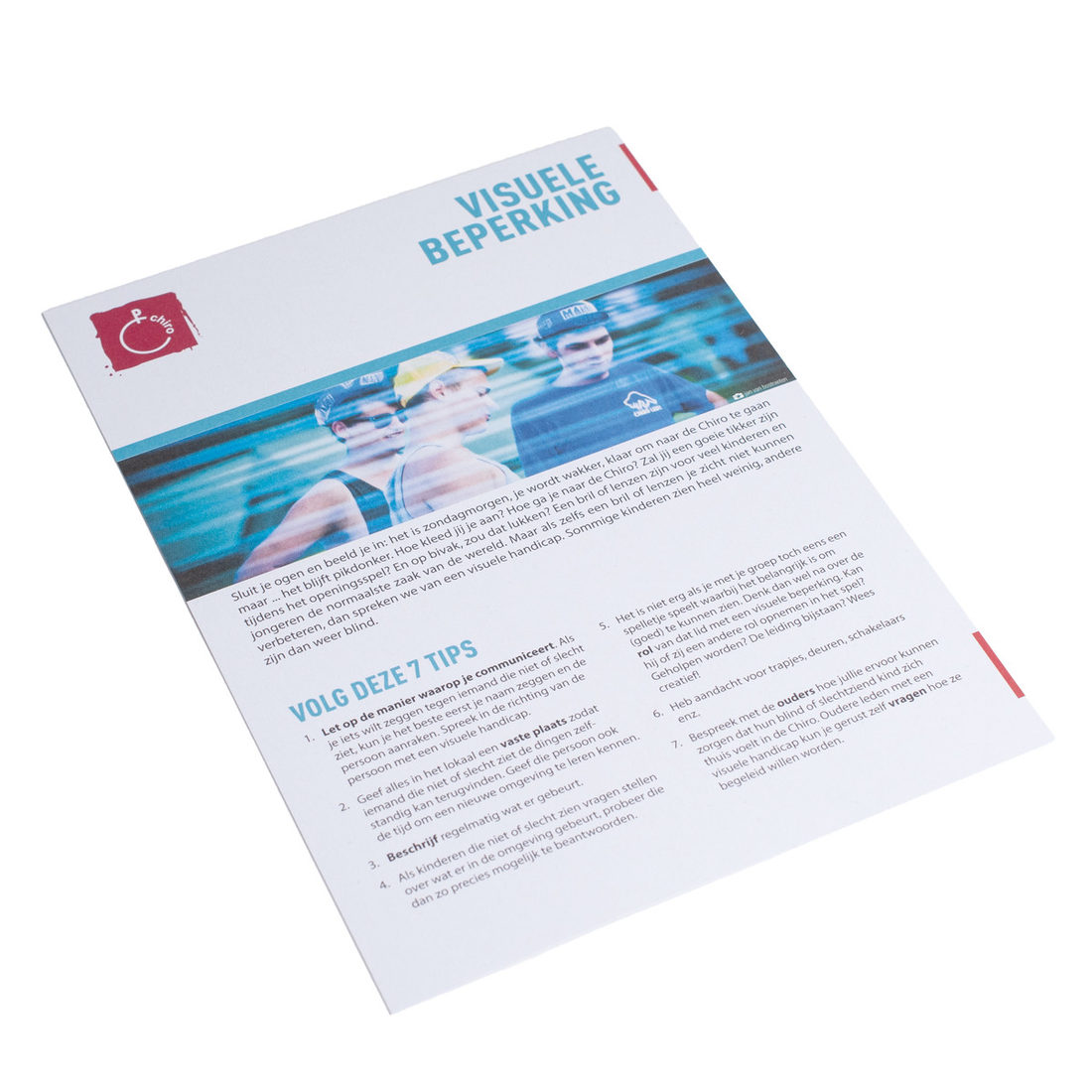 Diversiteitsfiche: visuele beperking
