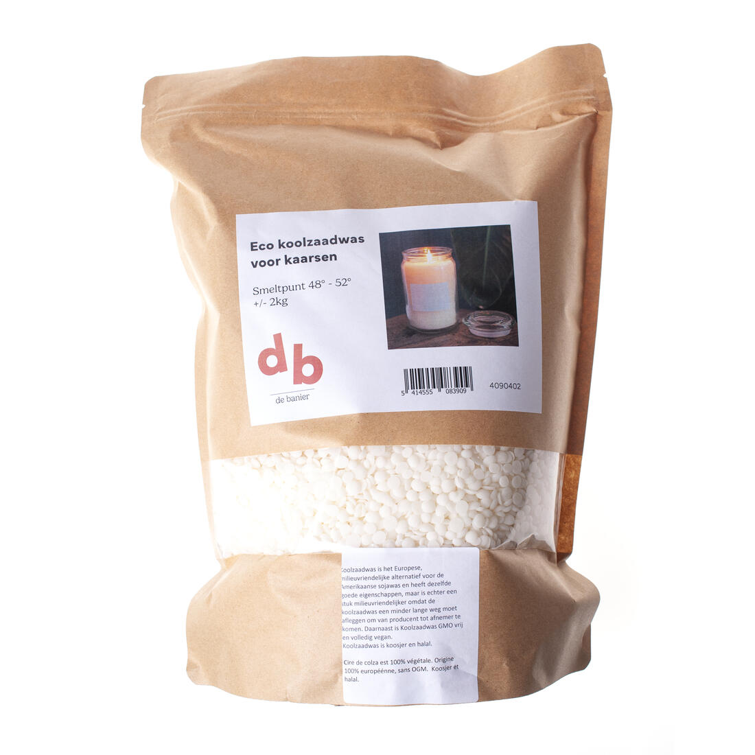 Koolzaadwas 2 kg Koolzaadwas 2 kg